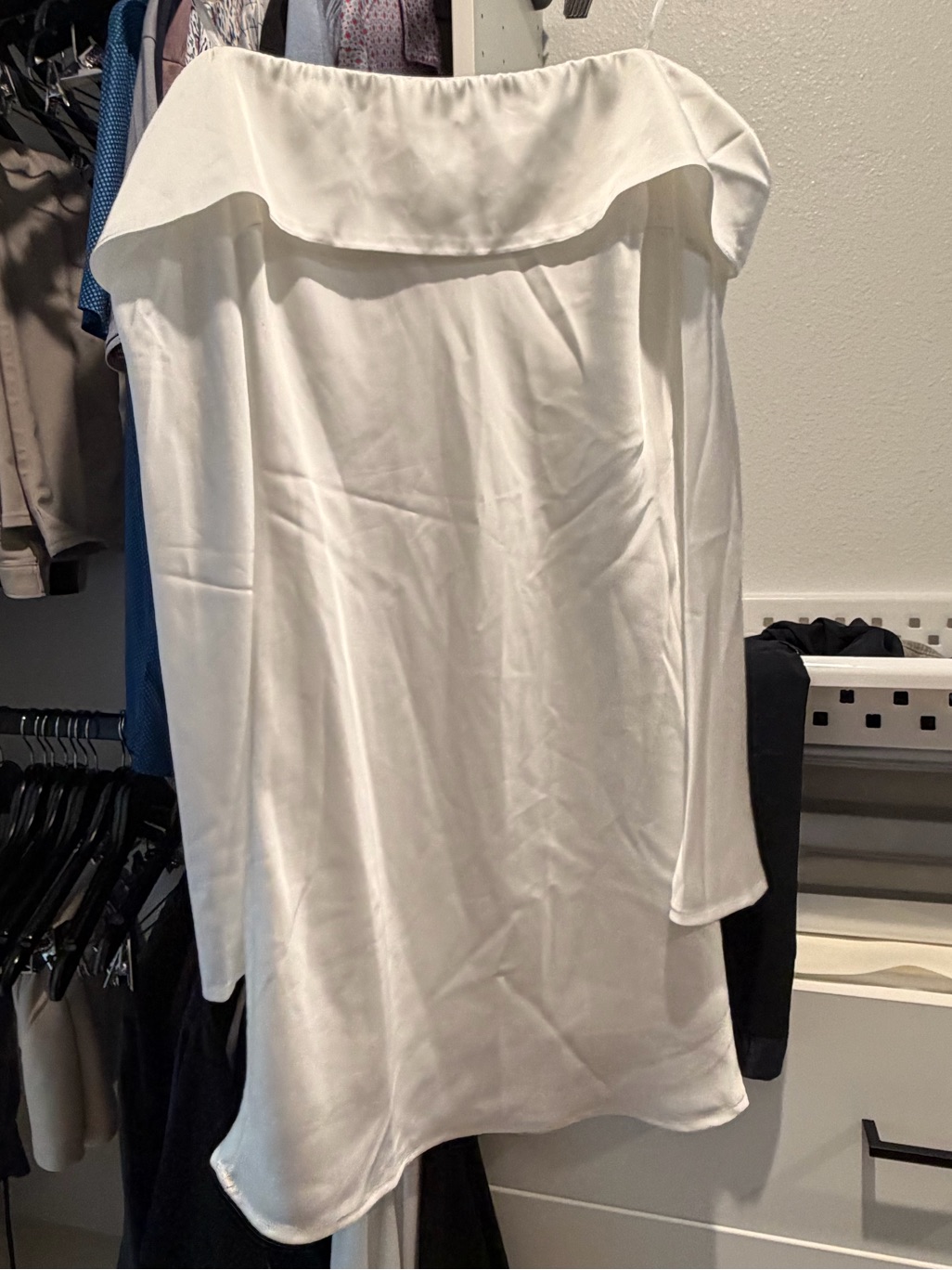 Lulu's White Off-Shoulder Blouse